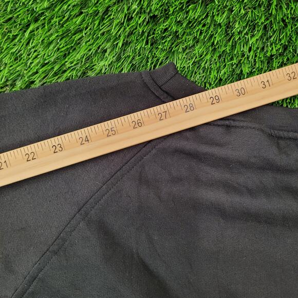 Vintage 90s Theatrical Mask Sweatshirt Womens Large 22x23 Boxy Crop - Picture 4 of 13